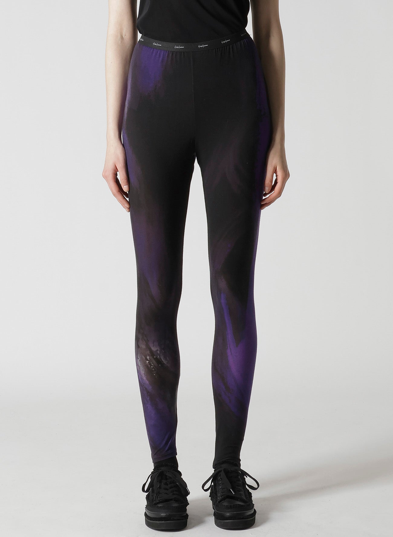 PURPLE D PATTERN BASIC LEGGINGS