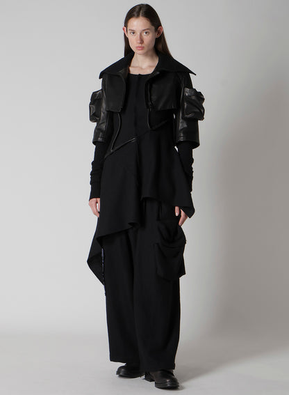 WOOL VIYELLA L OUT POCKET WIDE PANTS