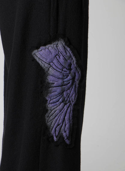 WOOL VIYELLA L OUT POCKET WIDE PANTS