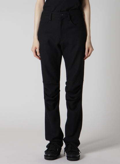 WOOL VIYELLA GATHERED KNEE PANTS