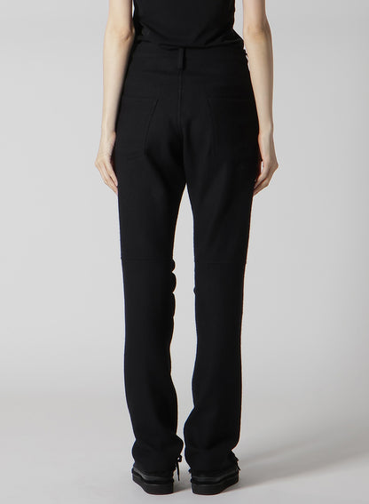 WOOL VIYELLA GATHERED KNEE PANTS