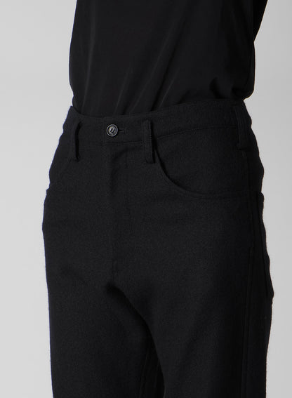 WOOL VIYELLA GATHERED KNEE PANTS