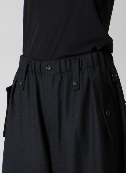 W/SAXONY  FLAP D WIDE PANTS