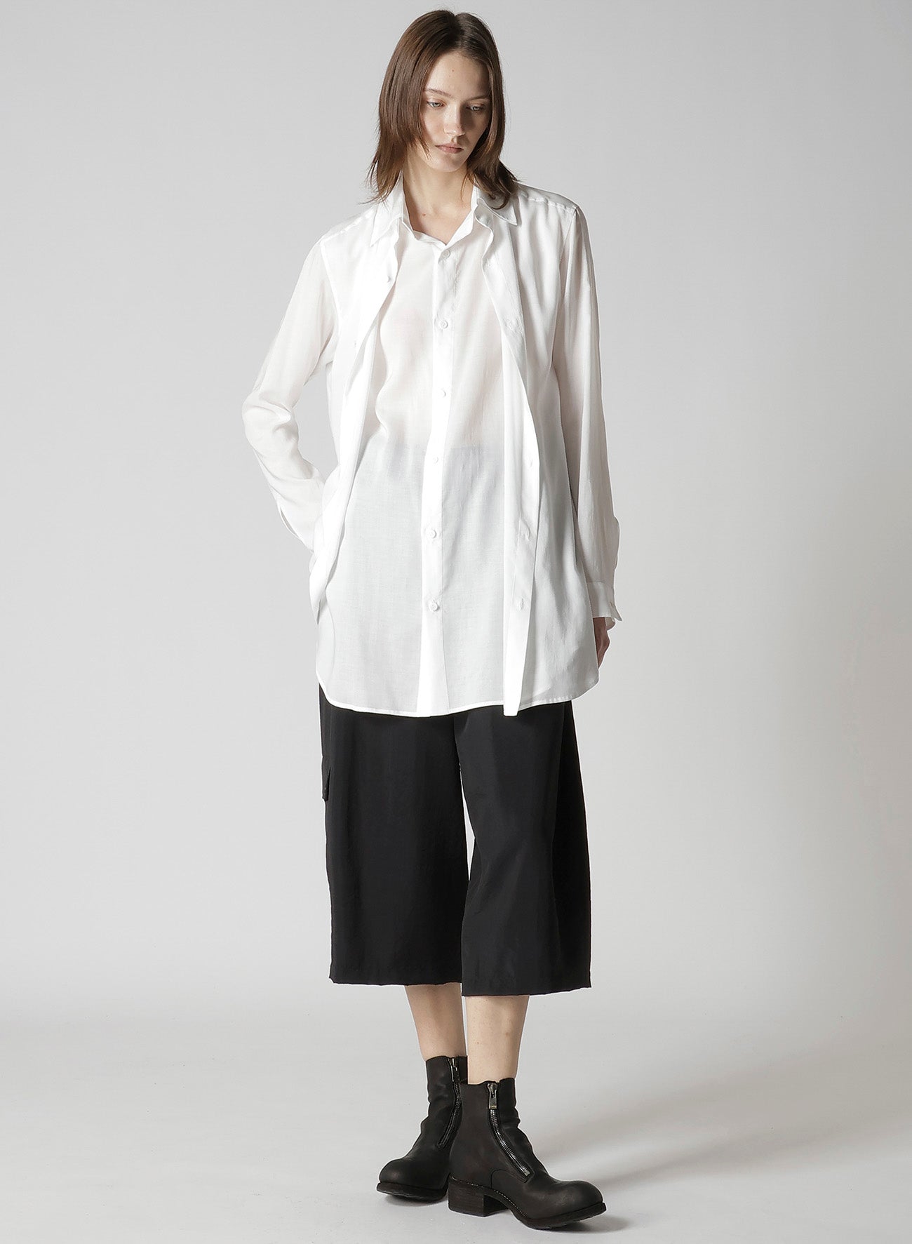 Ny/Si TAFFETA FLAP D WIDE PANTS