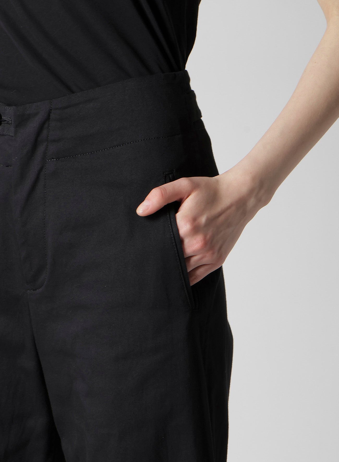 TWILL S VENT WIDE PANTS