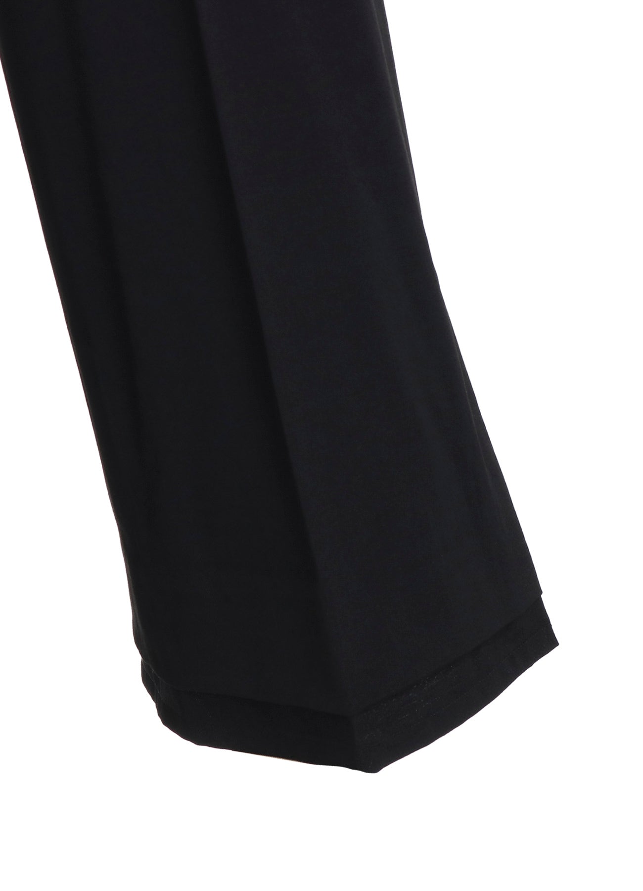 WOOL GABARDINE VENT WIDE PANTS