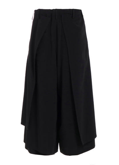 TA/PE CREPE DE CHINE F BUTTON WRAP PANTS