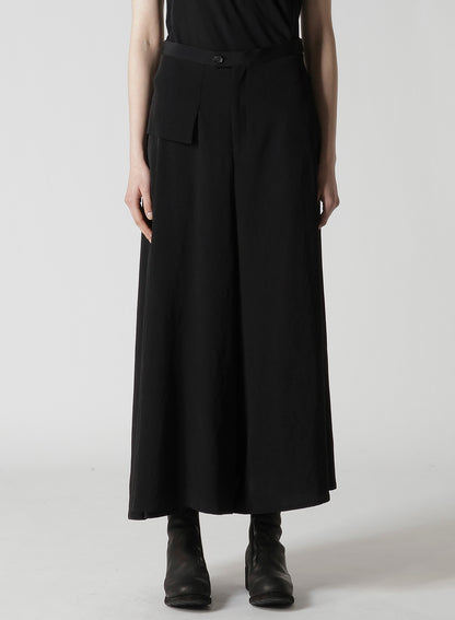 TA/PE CREPE DE CHINE FLARE PANTS