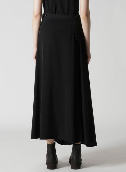 TA/PE CREPE DE CHINE FLARE PANTS