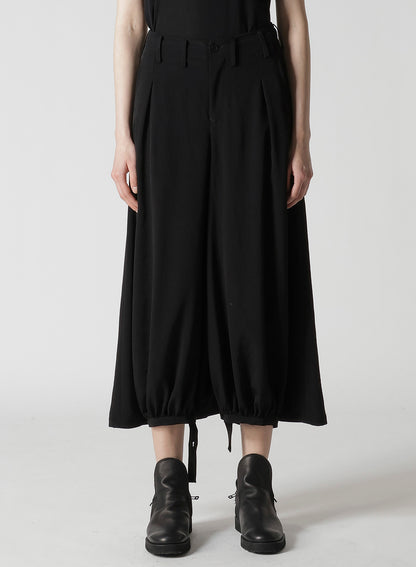 TA/PE CREPE DE CHINE F GATHERED PANTS
