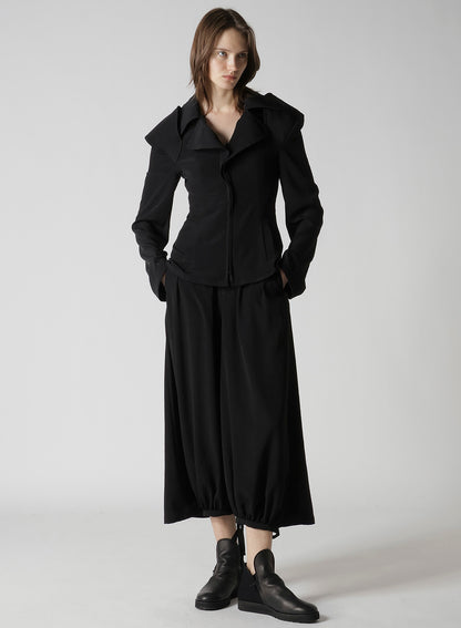 TA/PE CREPE DE CHINE F GATHERED PANTS