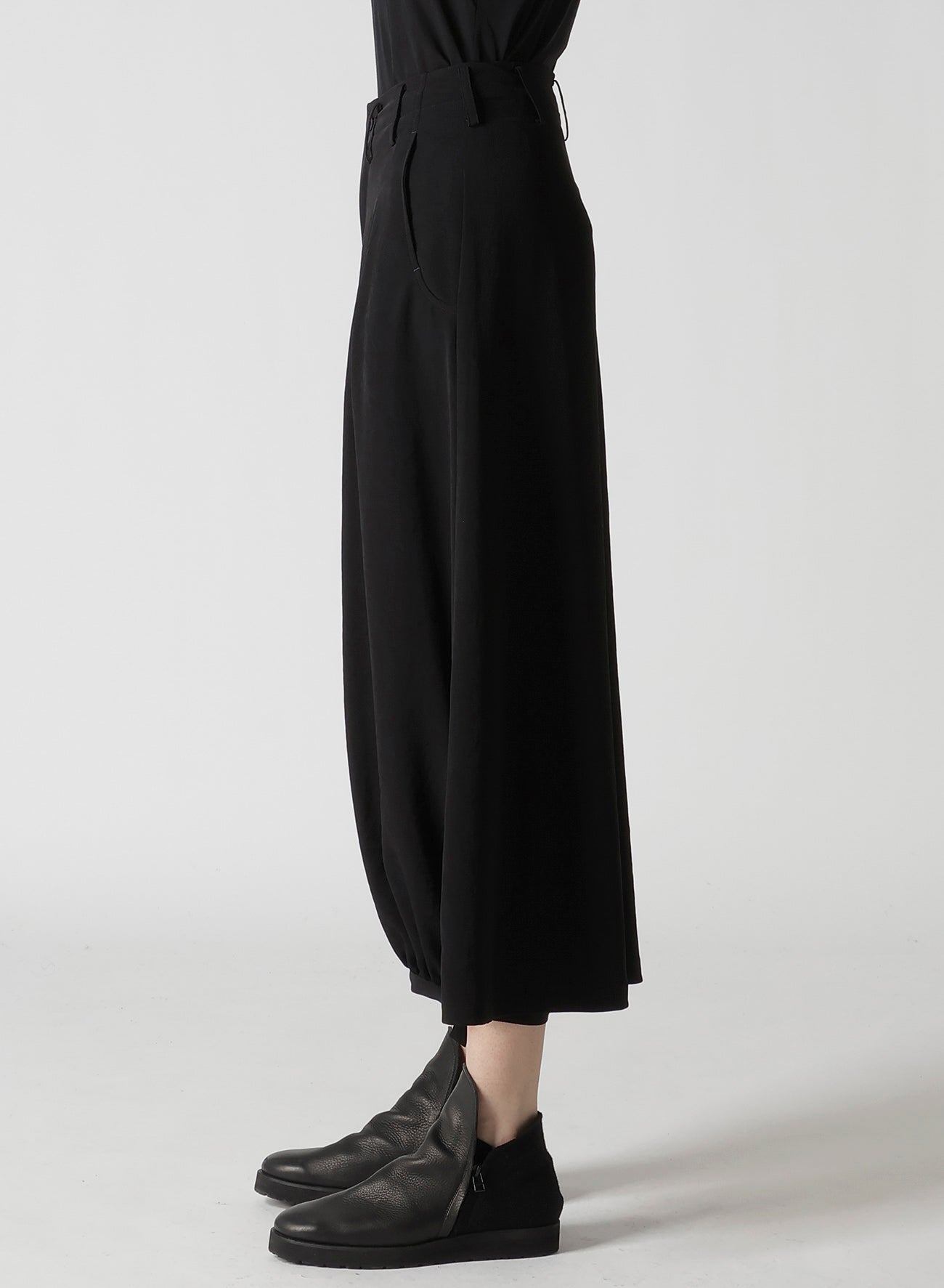 TA/PE CREPE DE CHINE F GATHERED PANTS