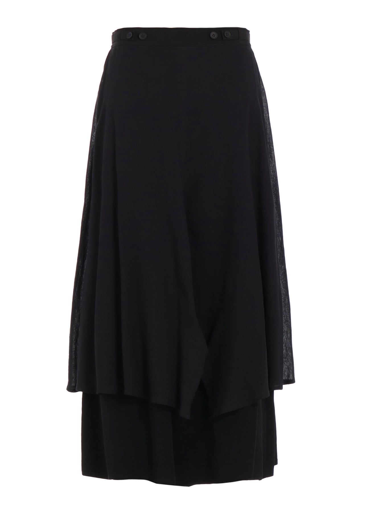 TA/PE CREPE DE CHINE 2 LAYERED FLARE PANTS
