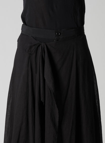TA/PE CREPE DE CHINE 2 LAYERED FLARE PANTS