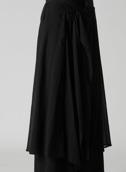 TA/PE CREPE DE CHINE 2 LAYERED FLARE PANTS
