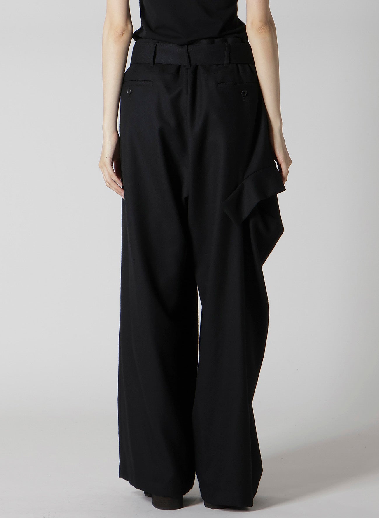W/SAXONY  R DRAPED WIDE PANTS