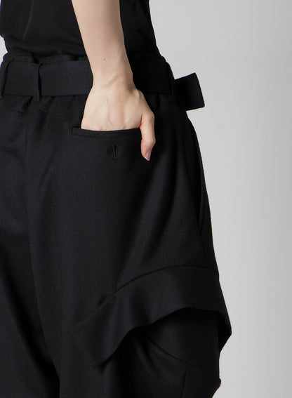 W/SAXONY  R DRAPED WIDE PANTS