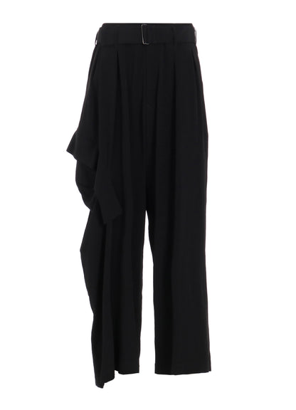 TA/PE CREPE DE CHINE R DRAPED WIDE PANTS
