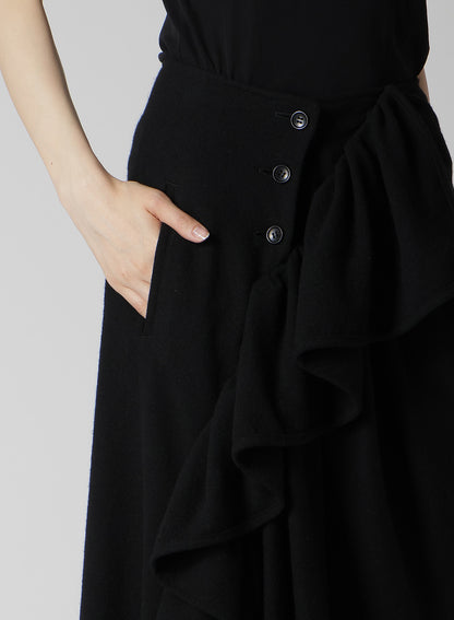 VINTAGE FLANNEL GATHERED SKIRT