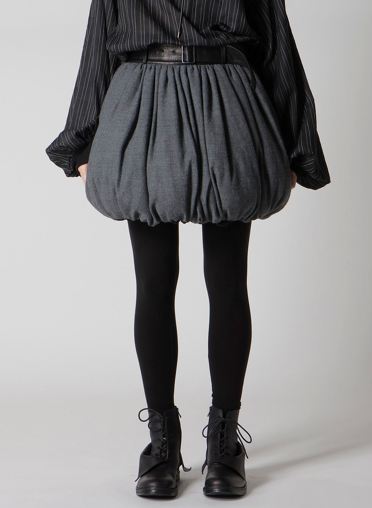 ✴︎howdy✴︎fuwa fuwa skirt 【black】 SOFT WOOL C FUWAFUWA PUMPKIN SKIRT – THE SHOP YOHJI YAMAMOTO