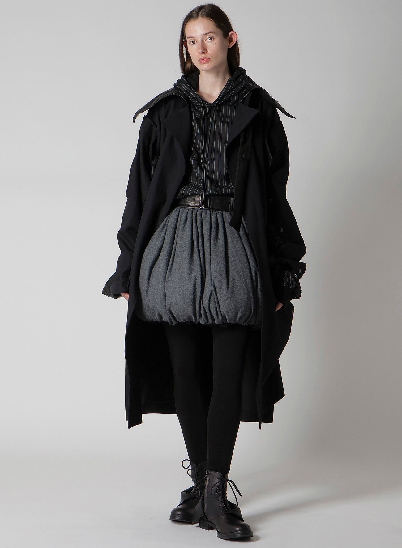 ✴︎howdy✴︎fuwa fuwa skirt 【black】 SOFT WOOL C FUWAFUWA PUMPKIN SKIRT – THE SHOP YOHJI YAMAMOTO