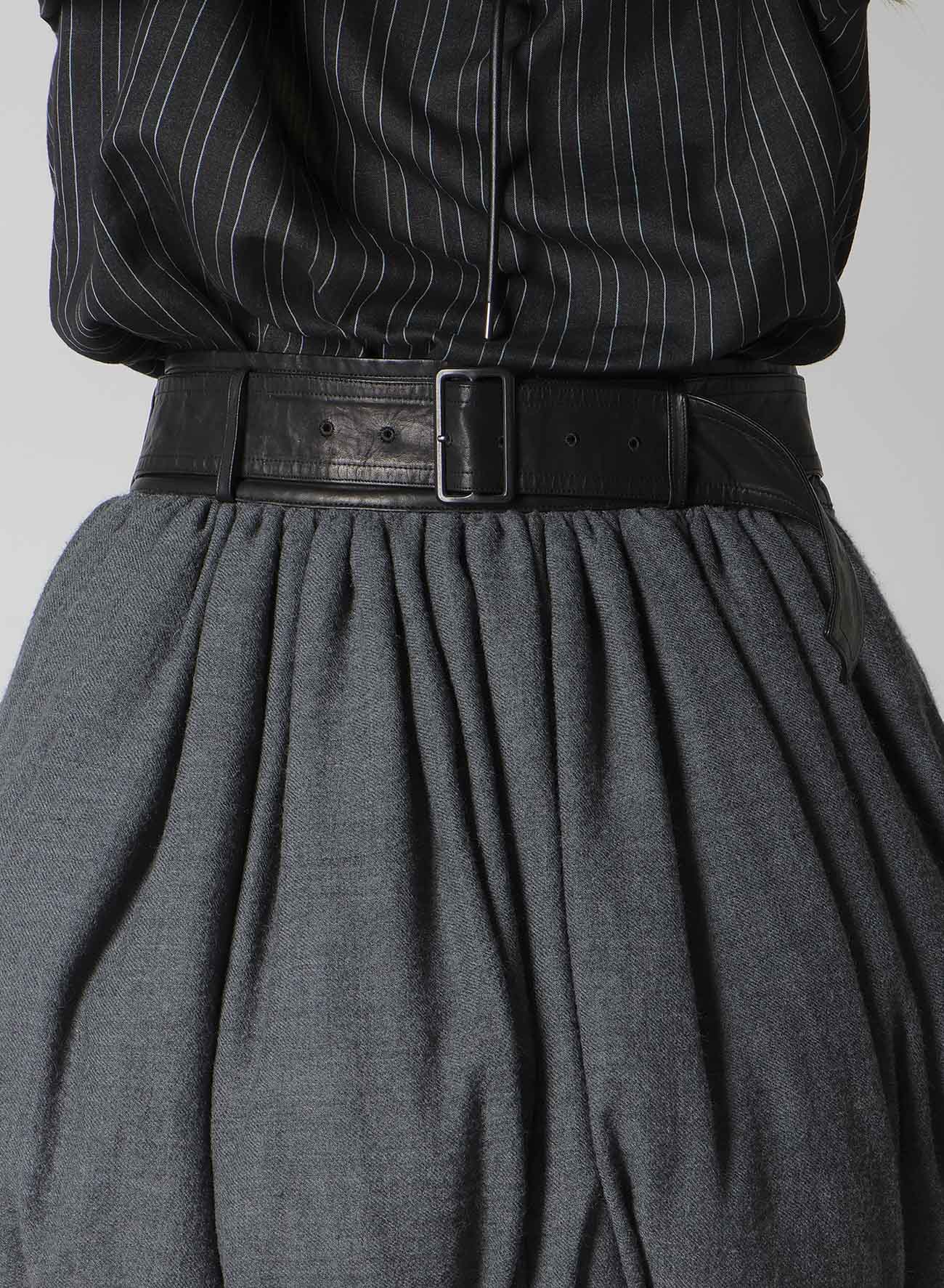 ✴︎howdy✴︎fuwa fuwa skirt 【black】 SOFT WOOL C FUWAFUWA PUMPKIN SKIRT – THE SHOP YOHJI YAMAMOTO