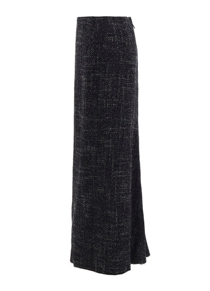 HANDMADE TWEED BACK ZIPPER SKIRT