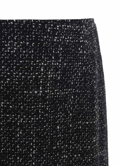 HANDMADE TWEED BACK ZIPPER SKIRT