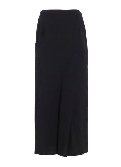 WOOL GABARDINE DIAGONAL CUTTING LONG SKIRT