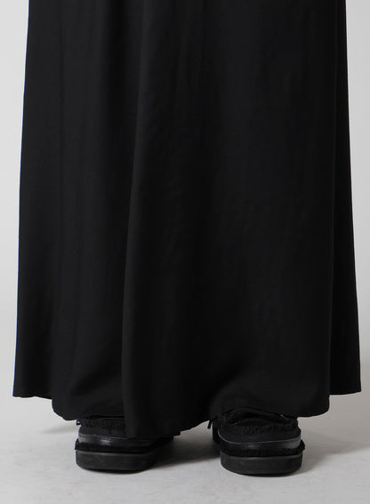 VISCOSE TWILL DIAGONAL CUTTING LONG SKIRT