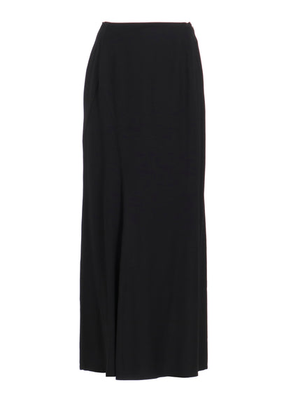 VISCOSE TWILL DIAGONAL CUTTING LONG SKIRT