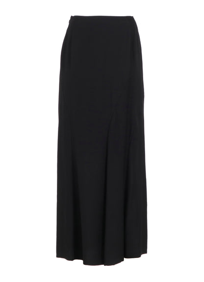 VISCOSE TWILL DIAGONAL CUTTING LONG SKIRT