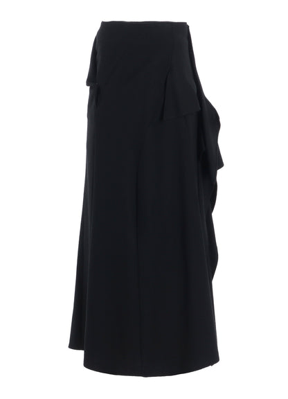 W/SAXONY  B DRAPED HIGH WAIST SKIRT