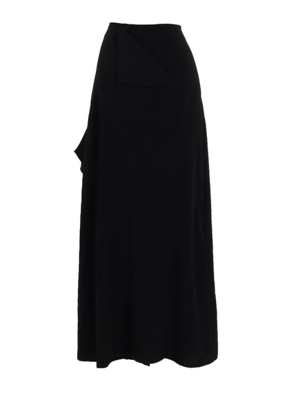 TA/PE CREPE DE CHINE B DRAPED HIGH WAIST SKIRT