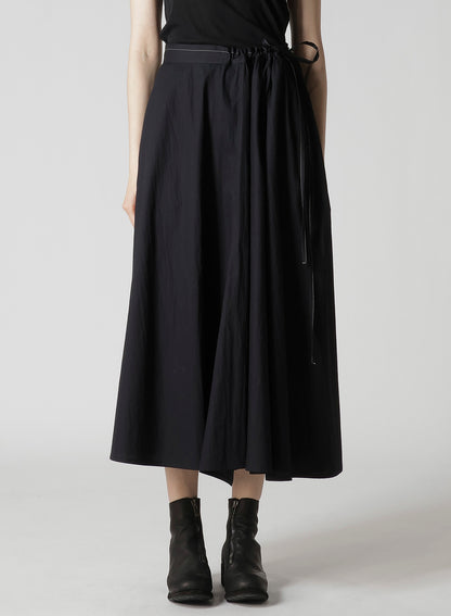 COTTON BROAD L GATHERED FLARE SKIRT