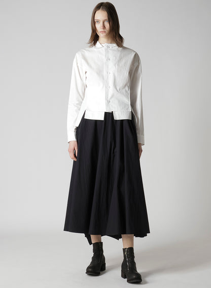 COTTON BROAD L GATHERED FLARE SKIRT