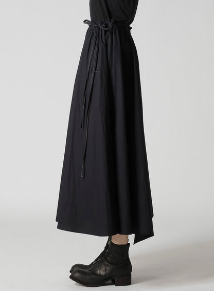 COTTON BROAD L GATHERED FLARE SKIRT