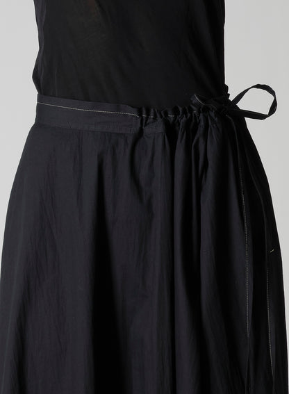 COTTON BROAD L GATHERED FLARE SKIRT