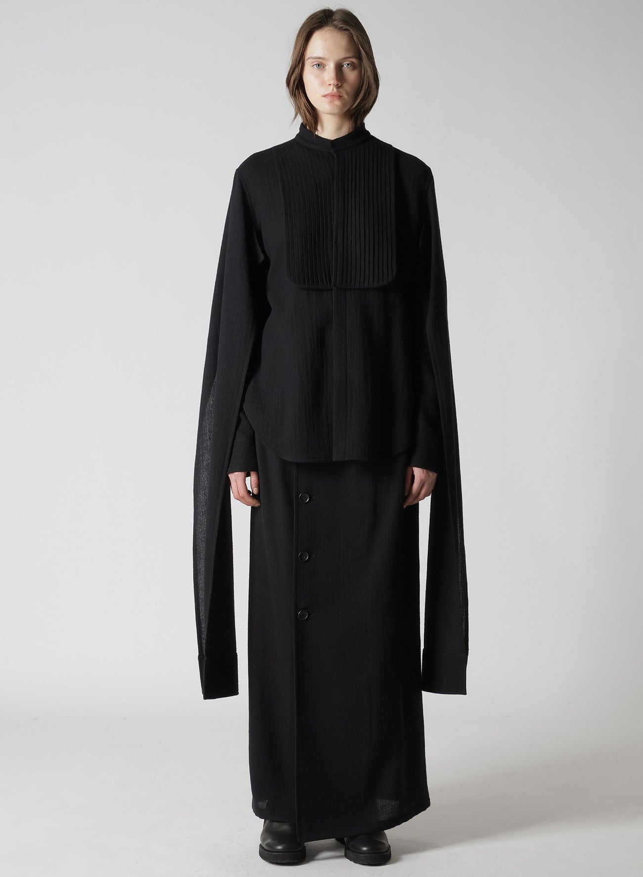 SOFT WOOL A HIGH WAIST SKIRT
