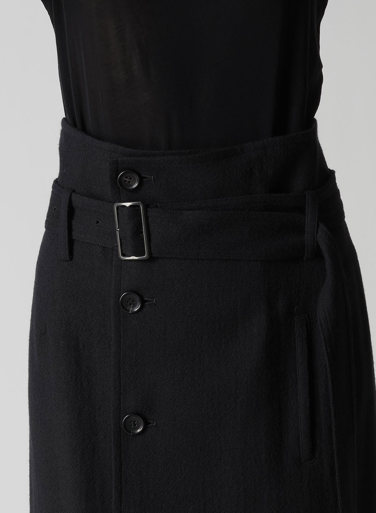 SOFT WOOL A HIGH WAIST SKIRT