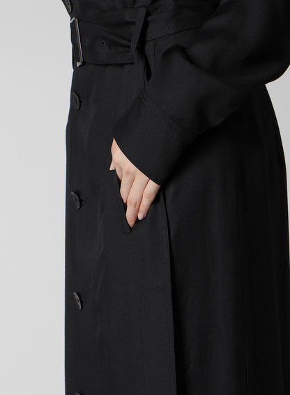 VISCOSE TWILL HIGH WAIST SKIRT
