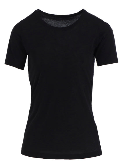 HIGH TWISTED JERSEY SHORT SLV ROUND NECK T