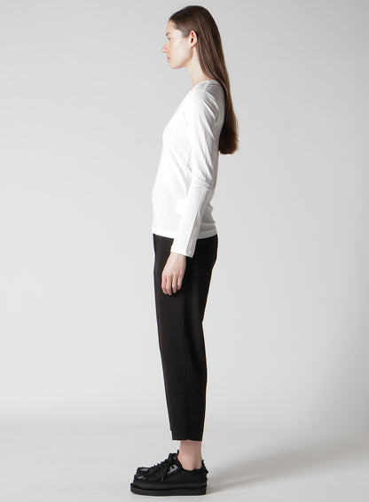 HIGH TWISTED JERSEY LONG SLV ROUND NECK T