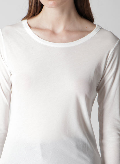HIGH TWISTED JERSEY LONG SLV ROUND NECK T