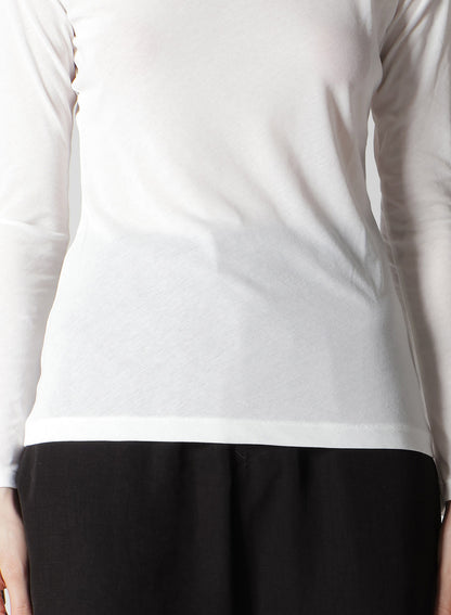 HIGH TWISTED JERSEY LONG SLV ROUND NECK T