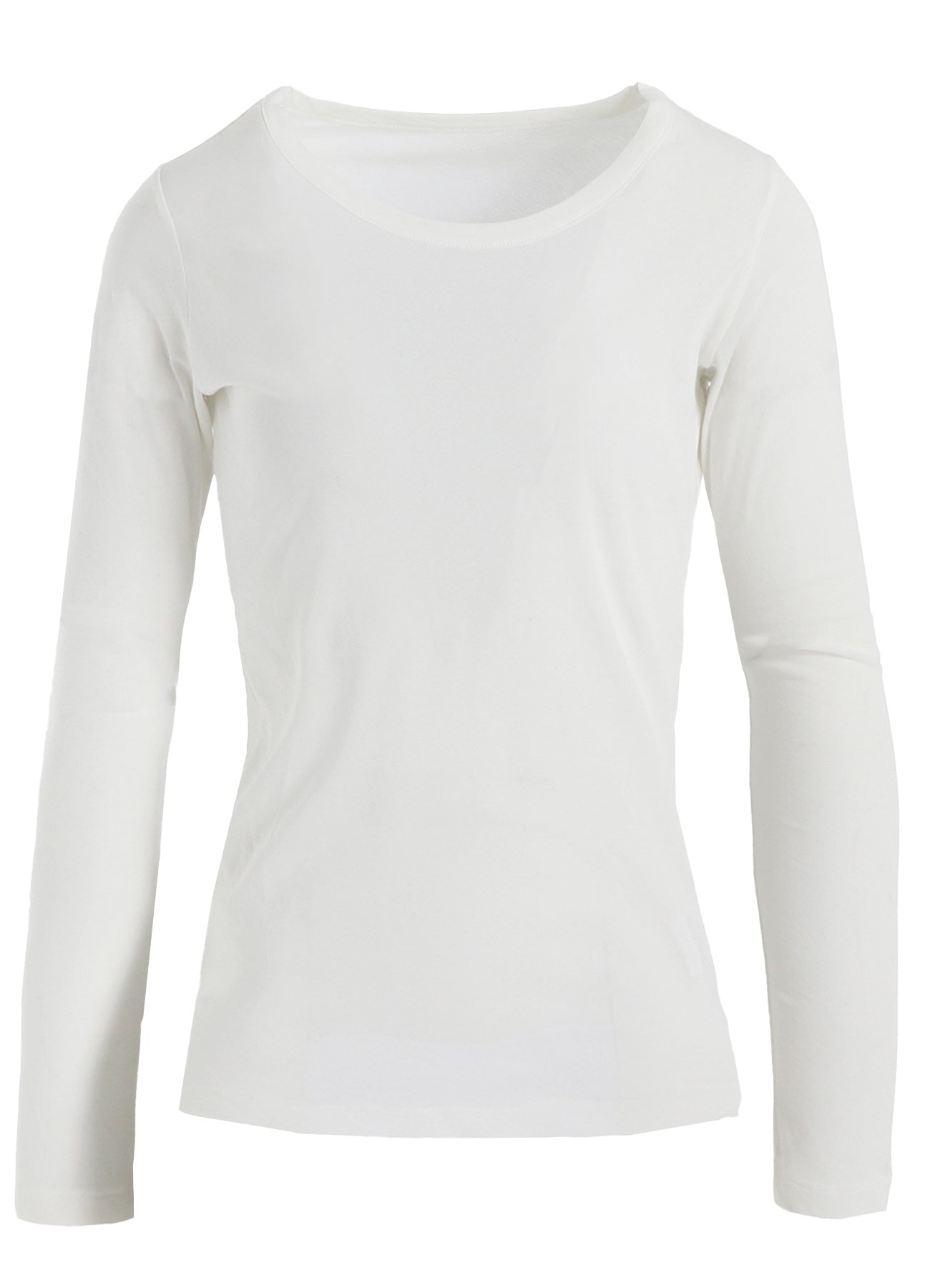 HIGH TWISTED JERSEY LONG SLV ROUND NECK T