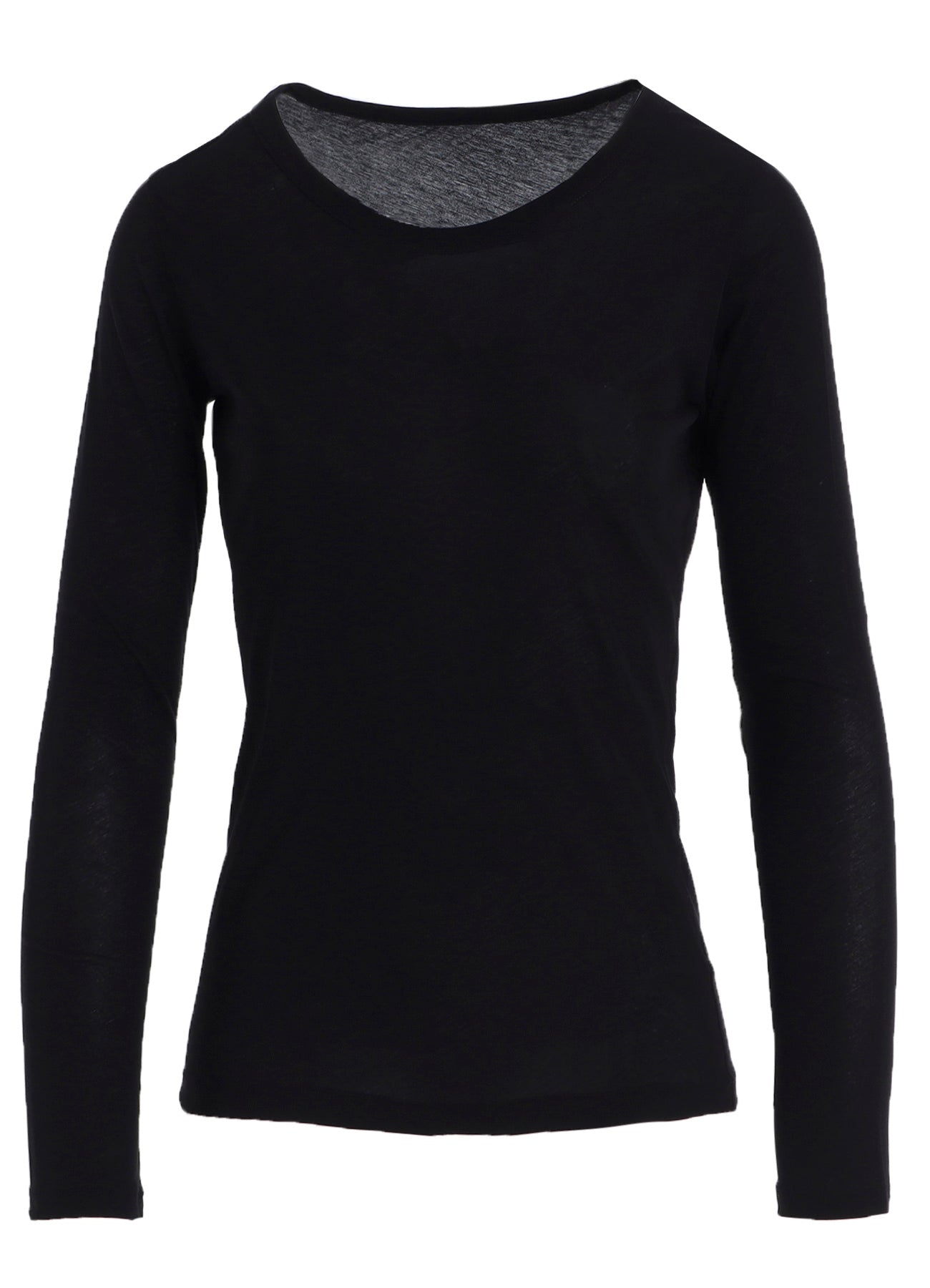 HIGH TWISTED JERSEY LONG SLV ROUND NECK T