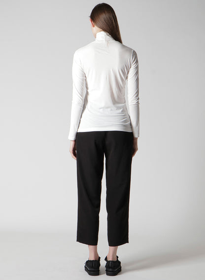 HIGH TWISTED JERSEY LONG SLV TURTLE NECK PO