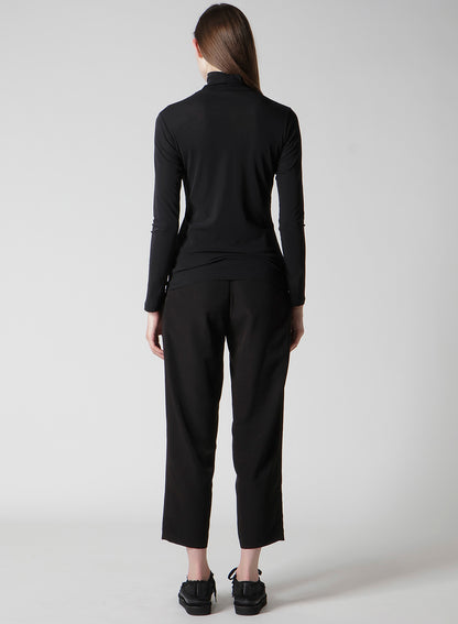 HIGH TWISTED JERSEY LONG SLV TURTLE NECK PO