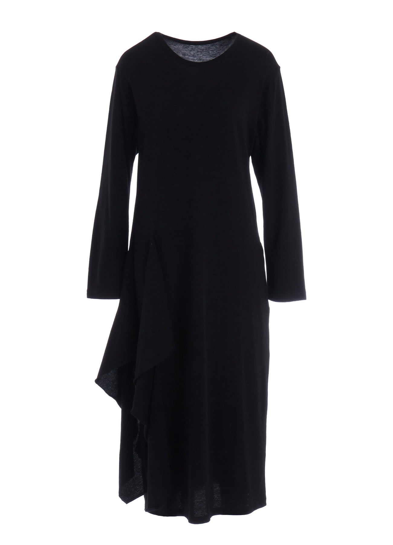 COTTON GAUZE DRAPED DRESS